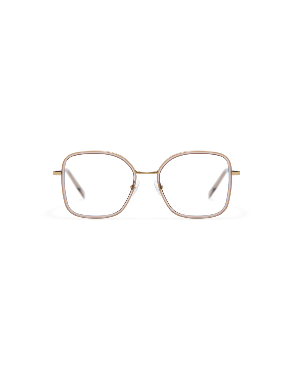 YARO: Redondas Titanio-Acetato Marrón optical glasses by GIGI STUDIOS 13789