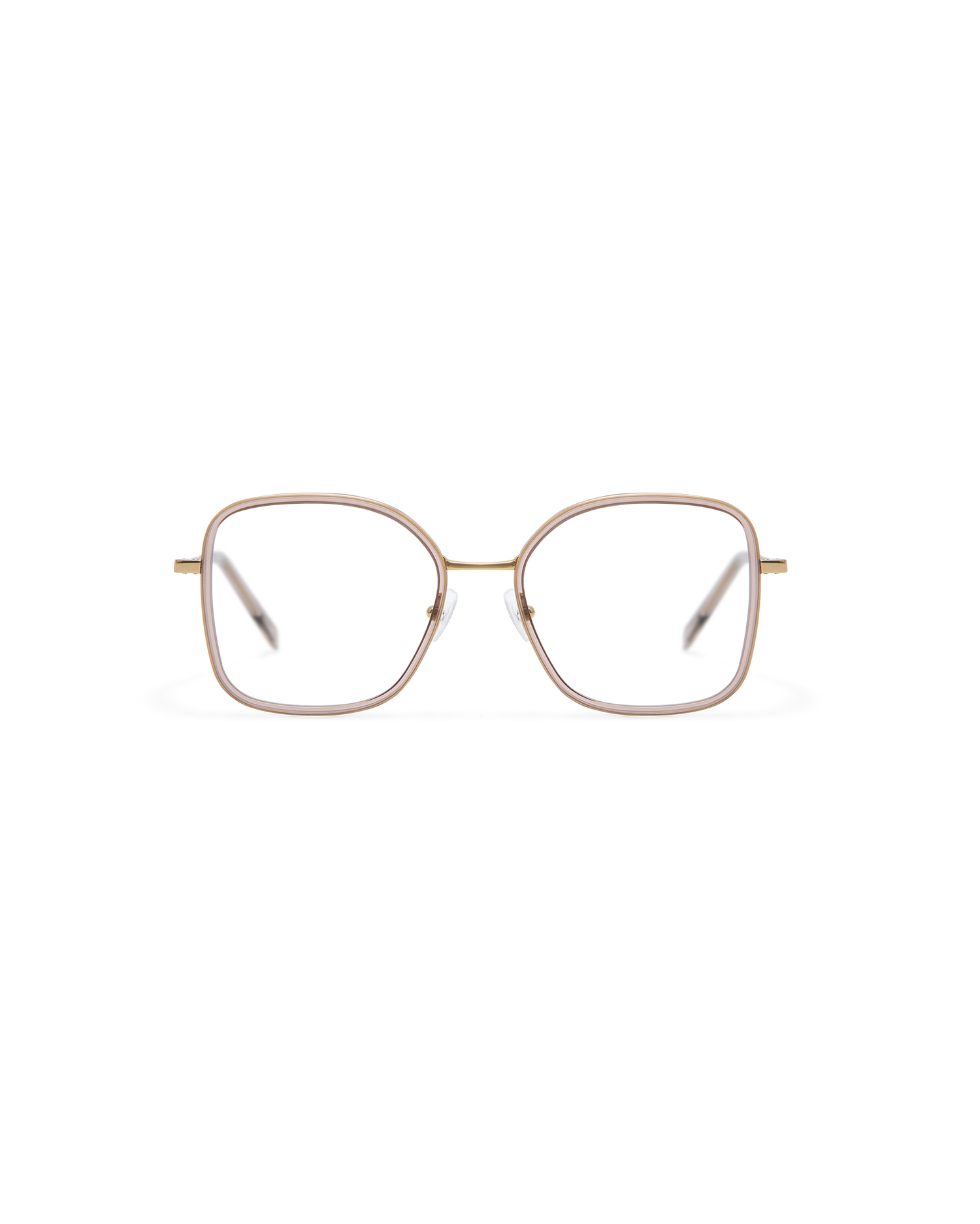 YARO: Redondas Titanio-Acetato Marrón optical glasses by GIGI STUDIOS 13789