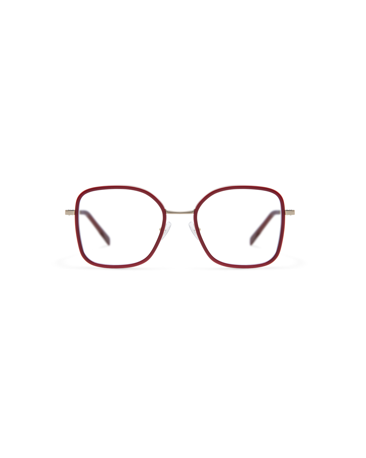 YARO: Redondas Titanio-Acetato Rojo optical glasses by GIGI STUDIOS 13791