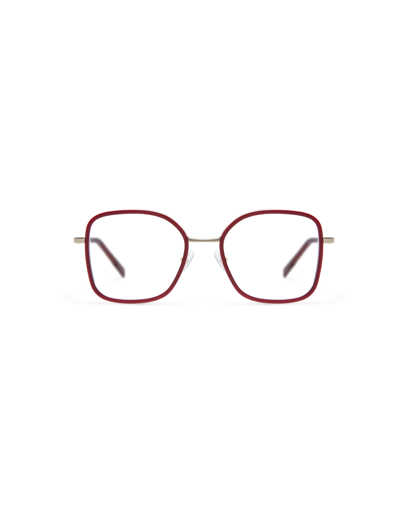YARO: Redondas Titanio-Acetato Rojo optical glasses by GIGI STUDIOS 13791