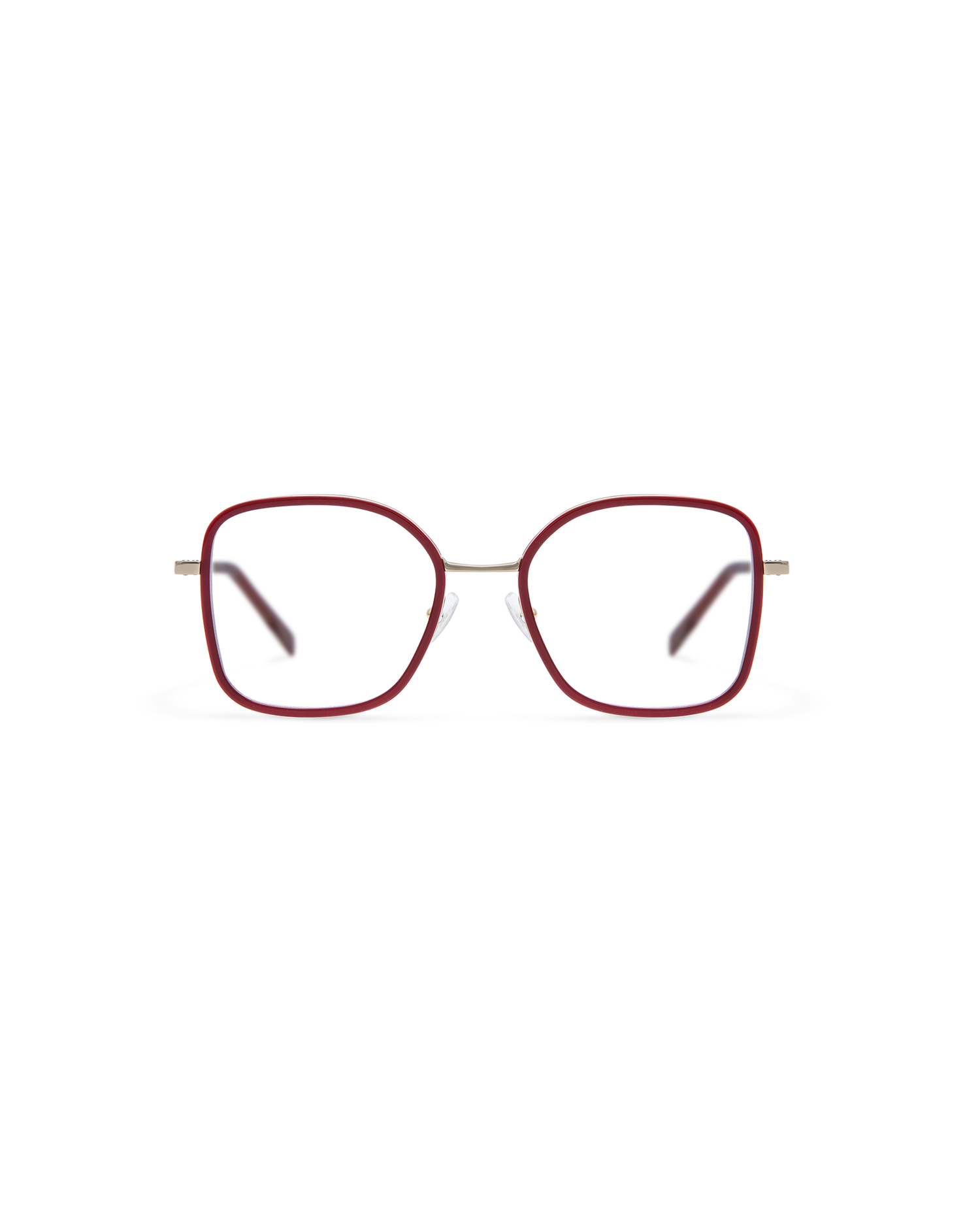 YARO: Redondas Titanio-Acetato Rojo optical glasses by GIGI STUDIOS 13791