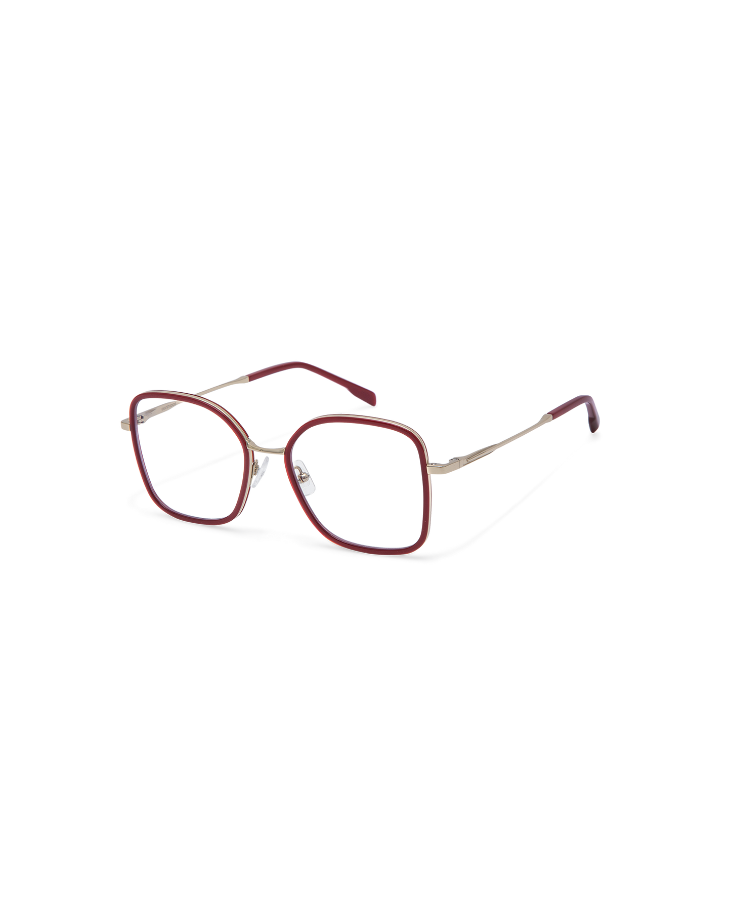 YARO: Redondas Titanio-Acetato Rojo optical glasses by GIGI STUDIOS 13792