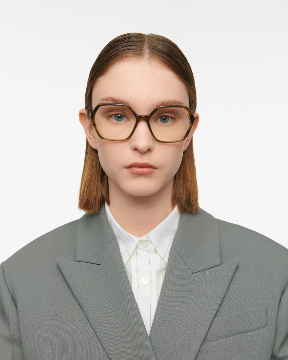 WREN: Geométricas Acetato Verde optical glasses by GIGI STUDIOS 7822