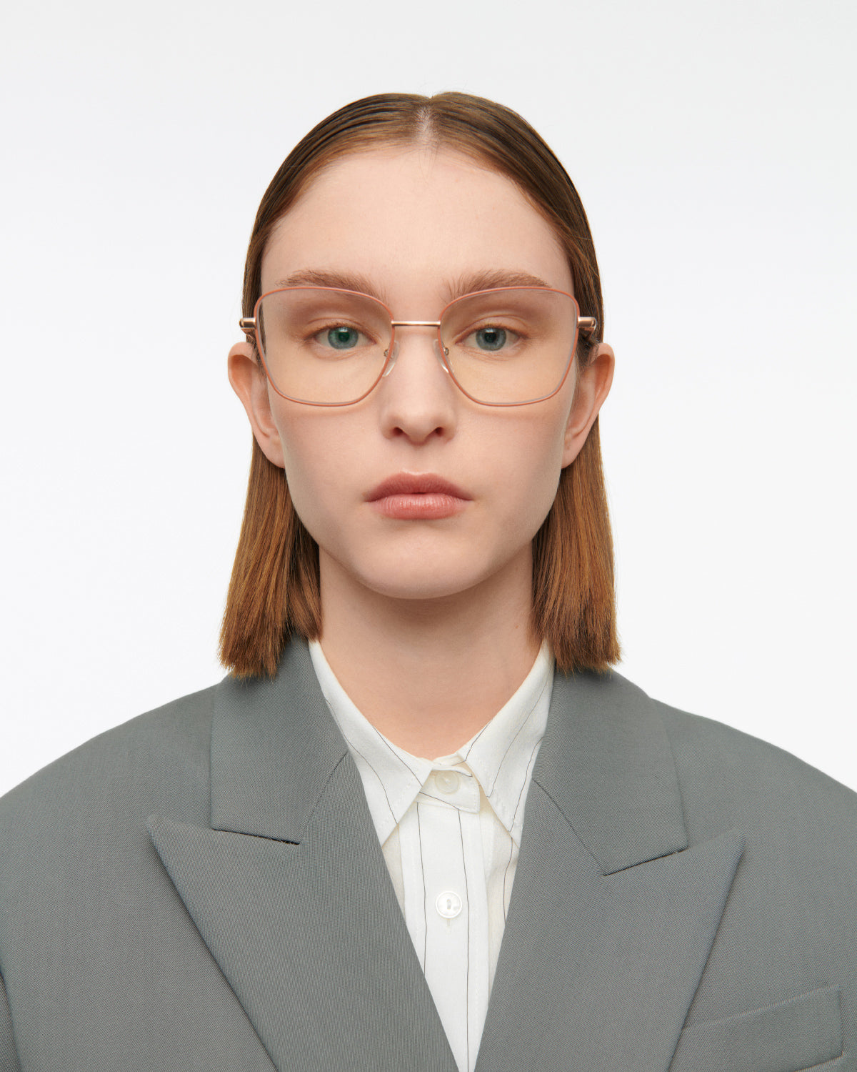 ELOWEN: Cat Eye Metal Rosa optical glasses by GIGI STUDIOS 7848