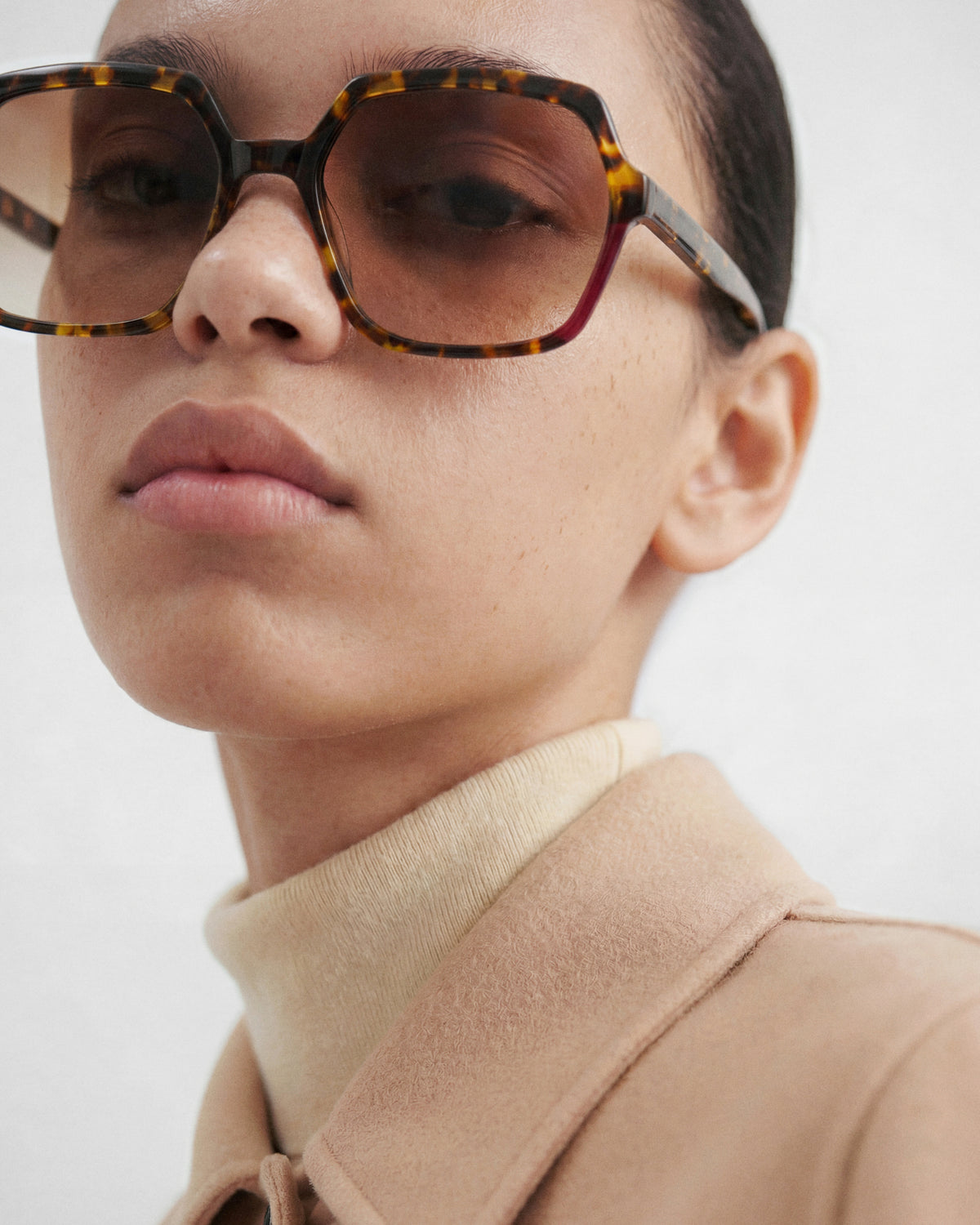 LIE: Cuadrada Acetato Havana sunglasses by GIGI STUDIOS 14257