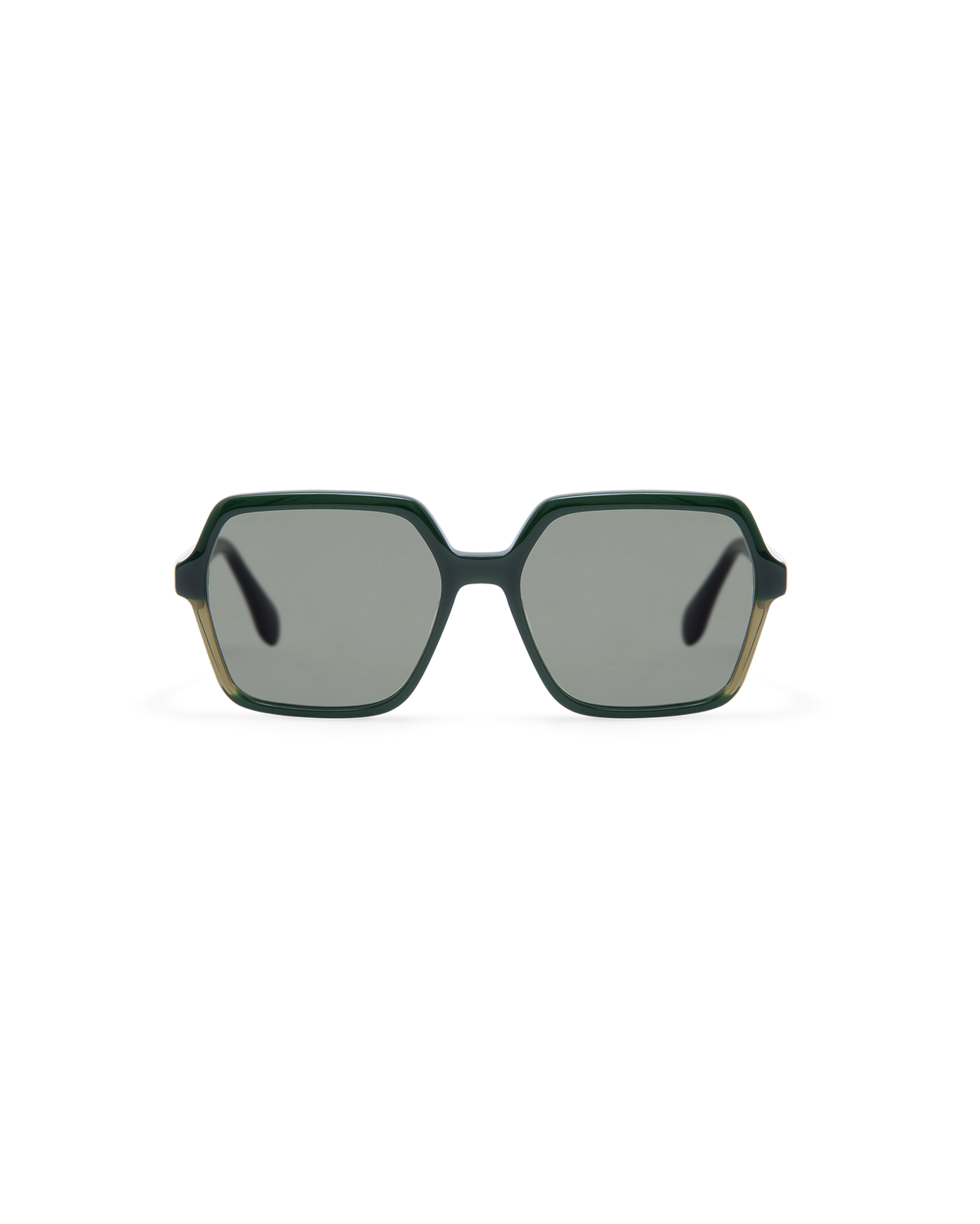 LIE: Cuadrada Acetato Verde sunglasses by GIGI STUDIOS 13807
