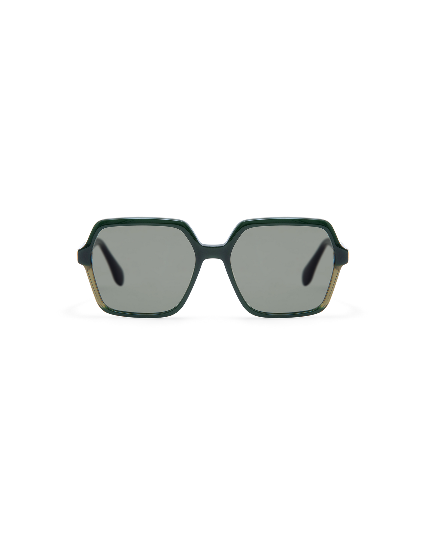 LIE: Cuadrada Acetato Verde sunglasses by GIGI STUDIOS 13807