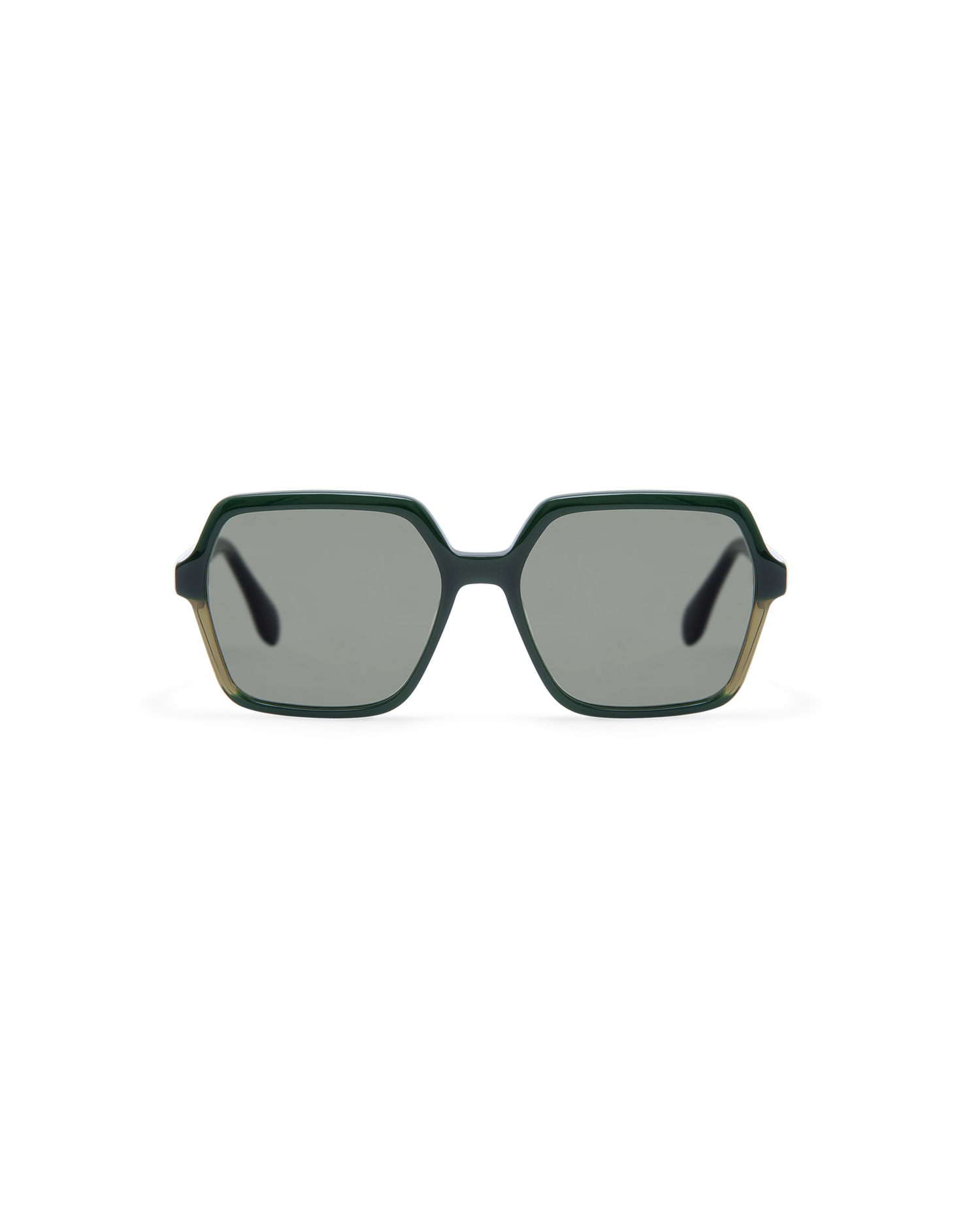 LIE: Cuadrada Acetato Verde sunglasses by GIGI STUDIOS 13807