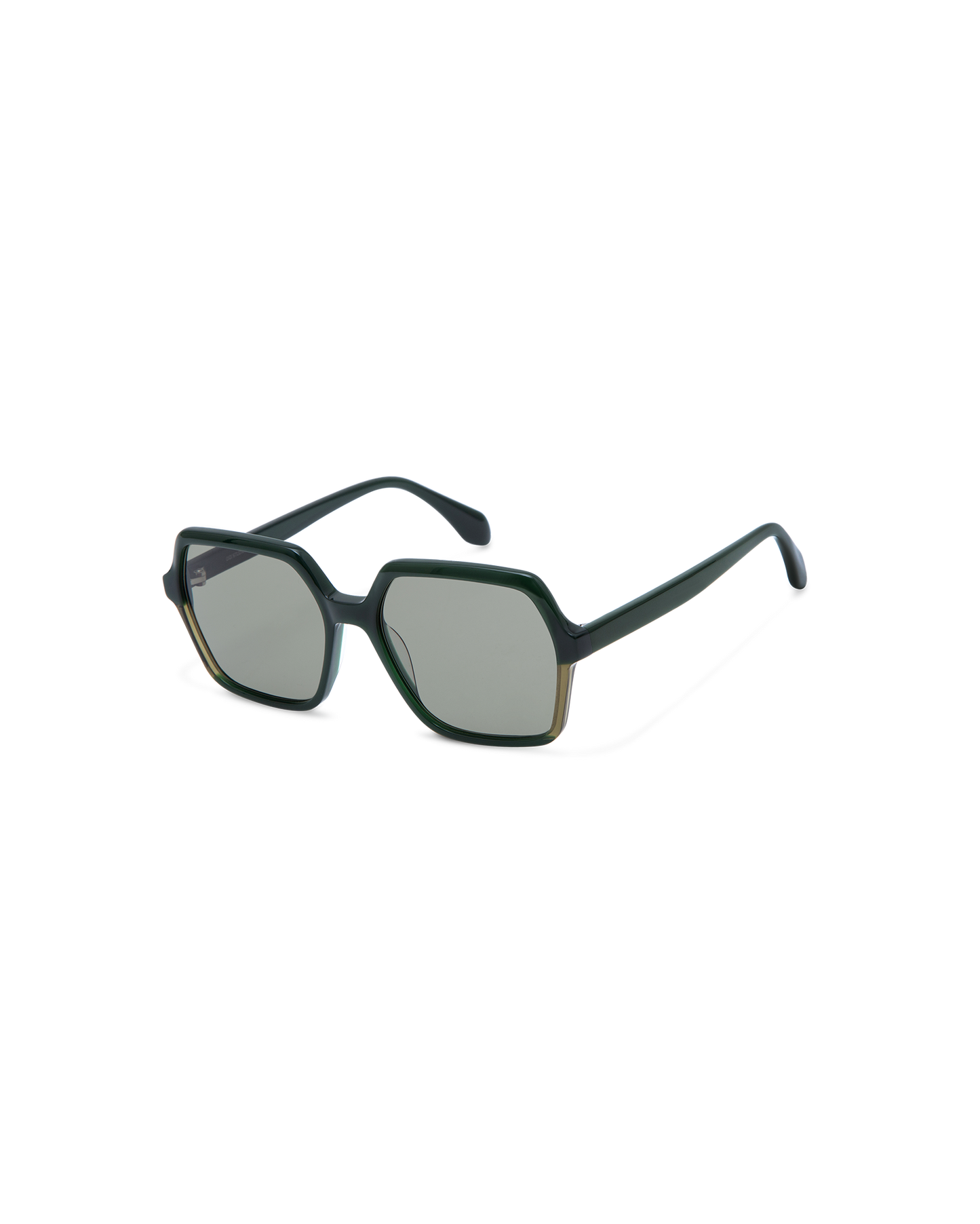 LIE: Cuadrada Acetato Verde sunglasses by GIGI STUDIOS 13808