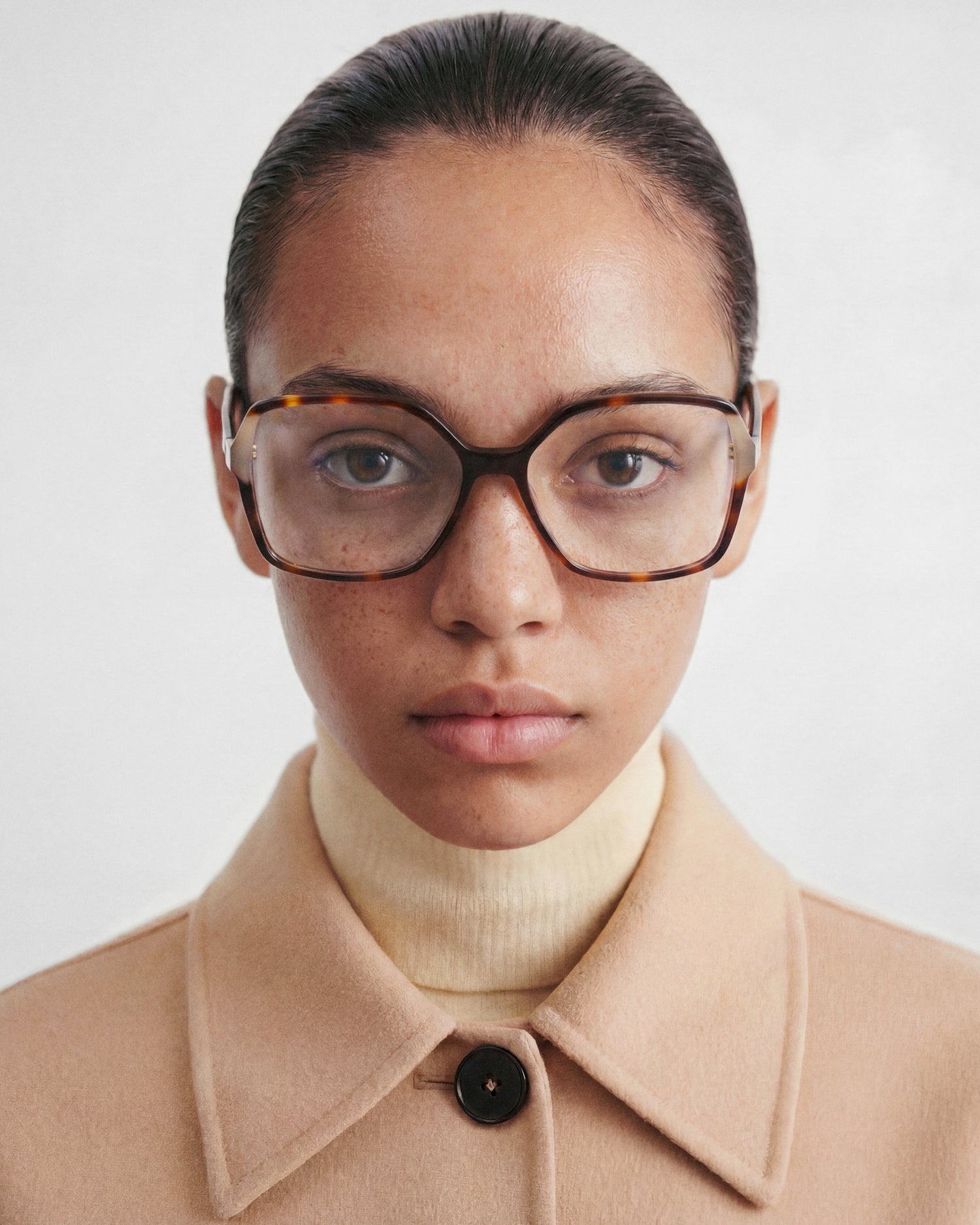 SEN: Cuadrada Acetato Havana optical glasses by GIGI STUDIOS 14260