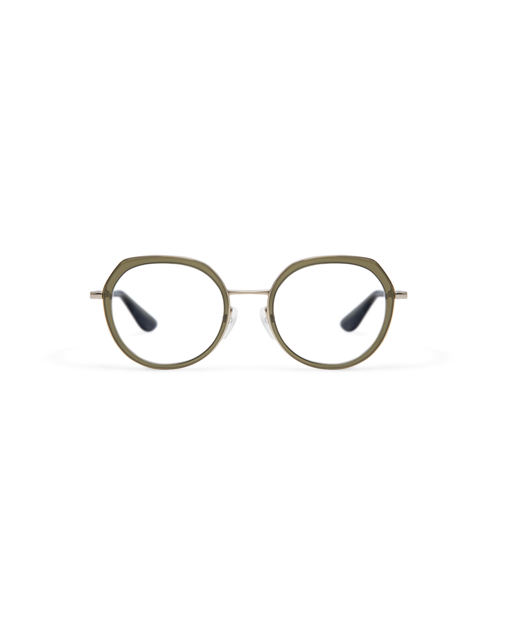 MEI: Redondas Acetato-Metal Verde optical glasses by GIGI STUDIOS 13857