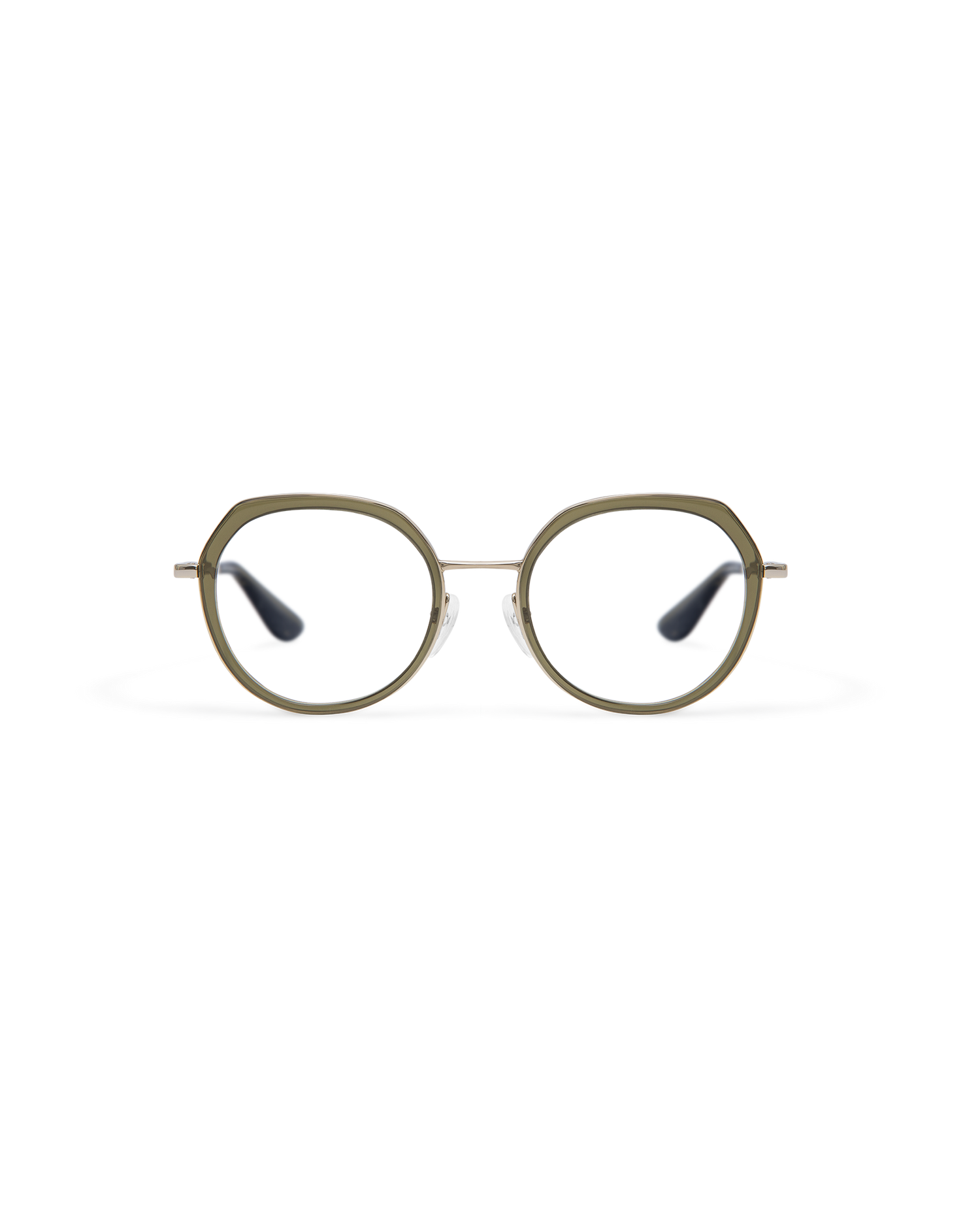 MEI: Redondas Acetato-Metal Verde optical glasses by GIGI STUDIOS 13857