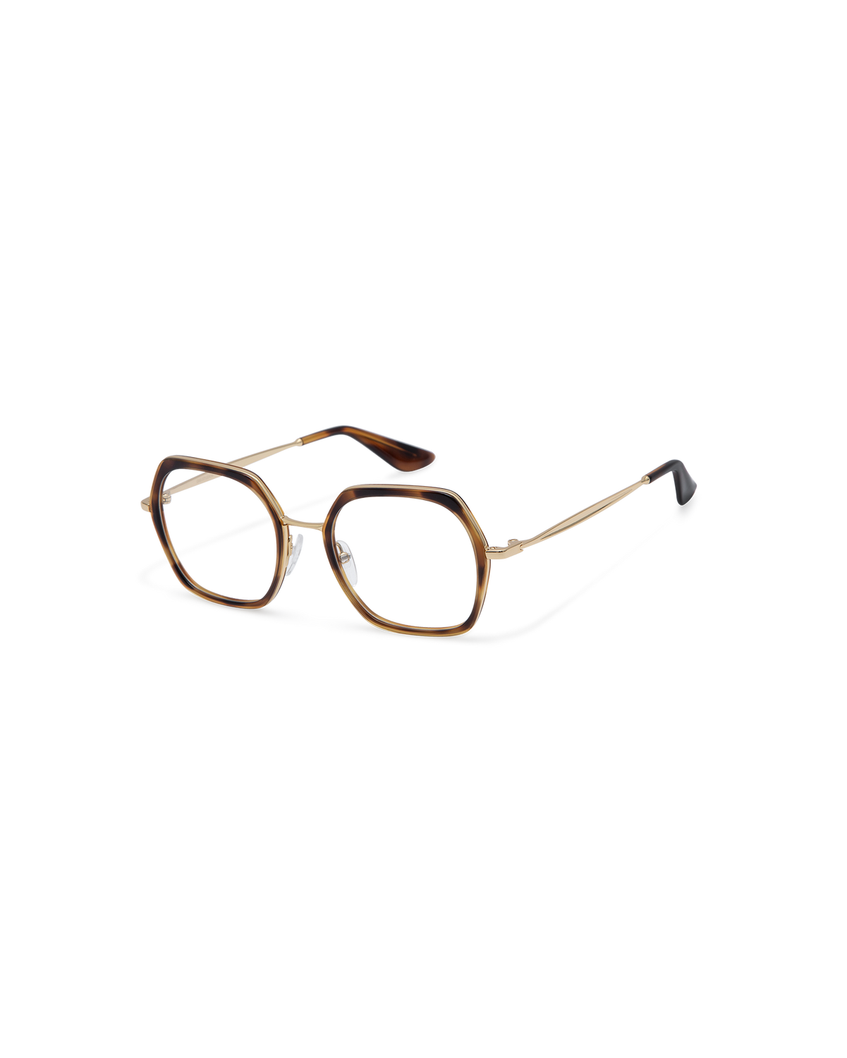 MIN: Geométricas Acetato-Metal Havana optical glasses by GIGI STUDIOS 13860