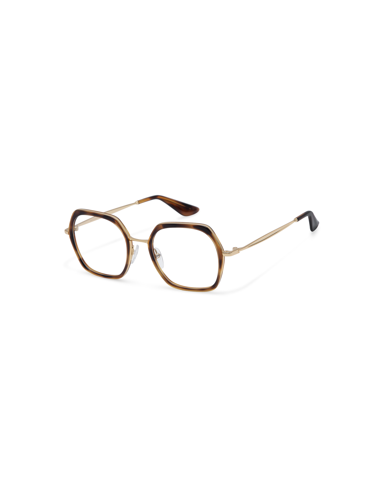MIN: Geométricas Acetato-Metal Havana optical glasses by GIGI STUDIOS 13860