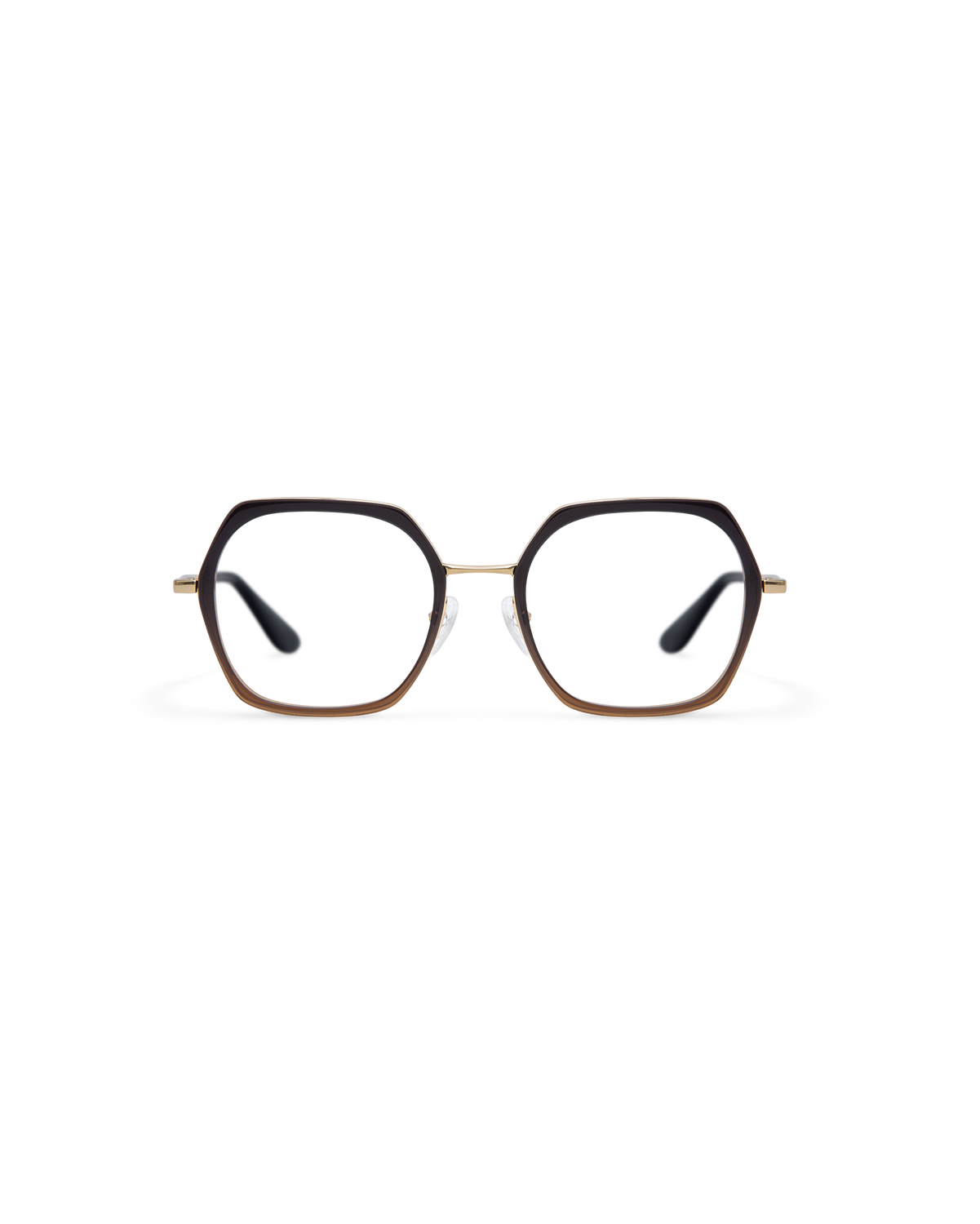 MIN: Geométricas Acetato-Metal Marrón optical glasses by GIGI STUDIOS 13861