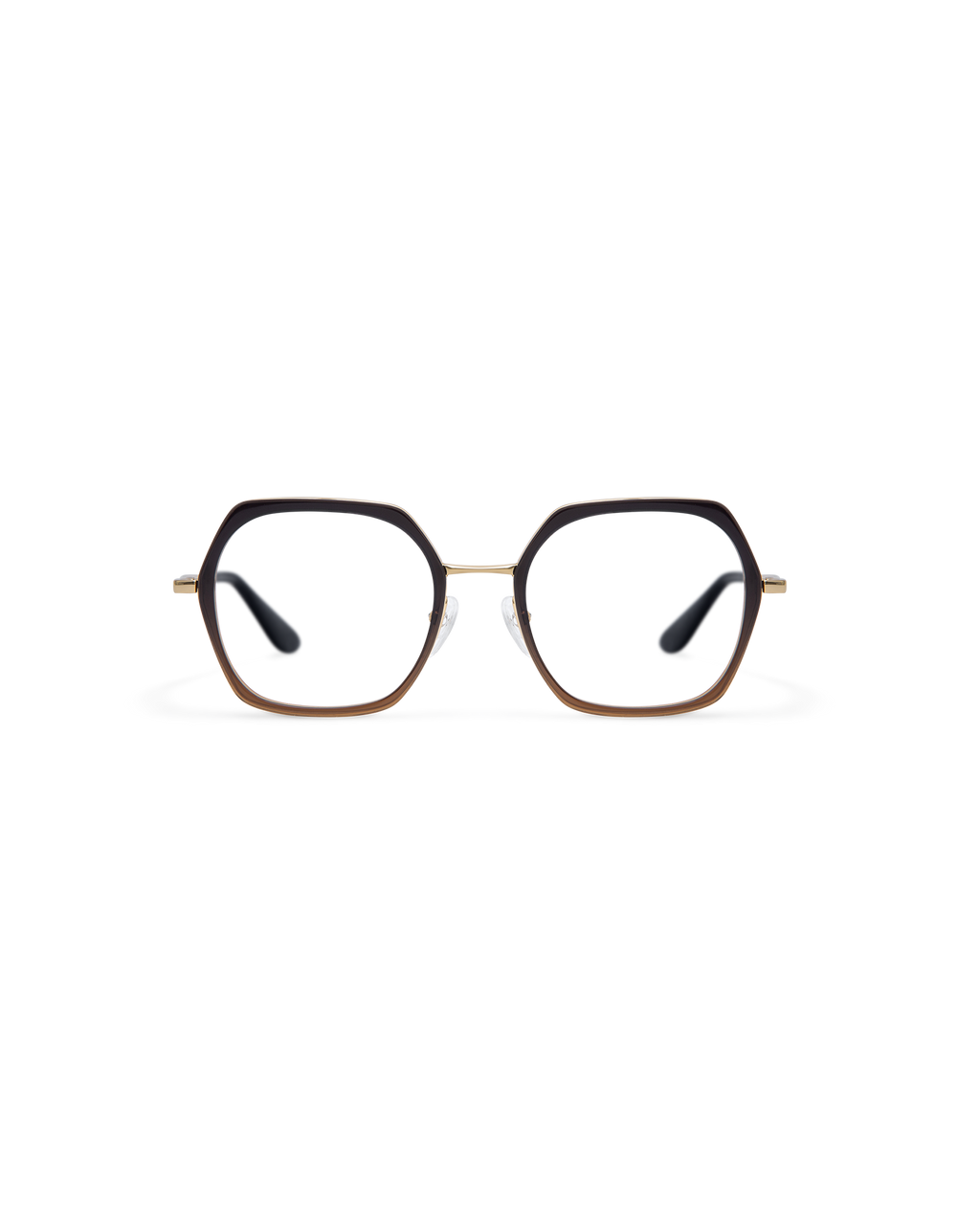 MIN: Geométricas Acetato-Metal Marrón optical glasses by GIGI STUDIOS 13861