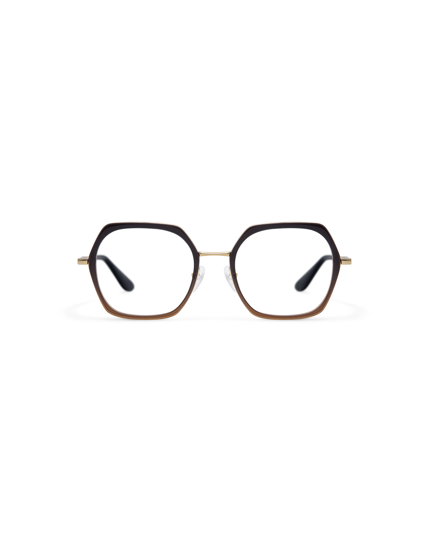 MIN: Geométricas Acetato-Metal Marrón optical glasses by GIGI STUDIOS 13861
