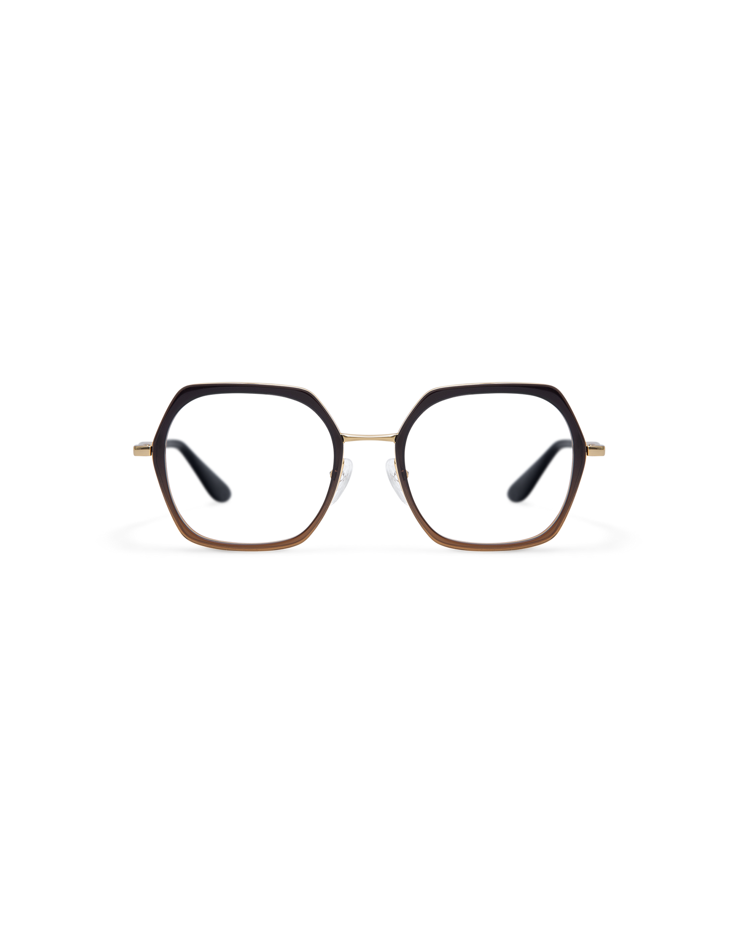 MIN: Geométricas Acetato-Metal Marrón optical glasses by GIGI STUDIOS 13861