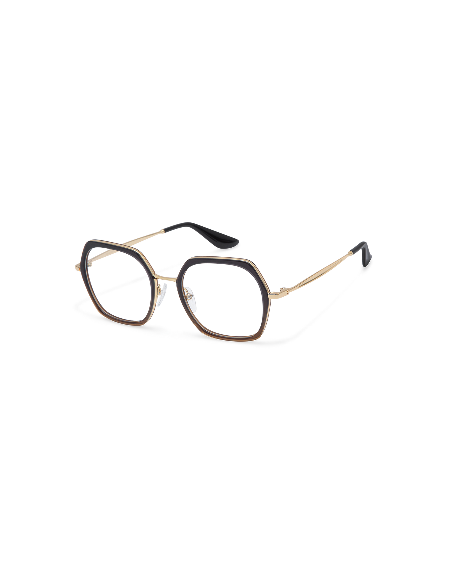 MIN: Geométricas Acetato-Metal Marrón optical glasses by GIGI STUDIOS 13862