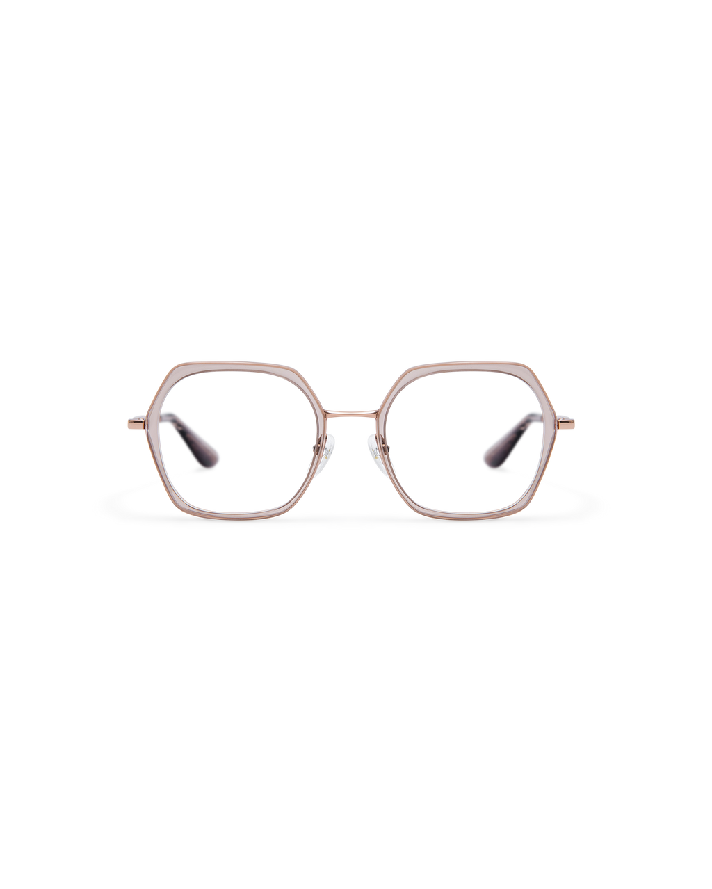 MIN: Geométricas Acetato-Metal Marrón optical glasses by GIGI STUDIOS 13863